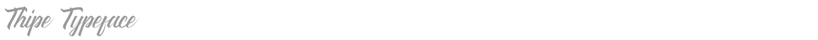 Thipe font preview